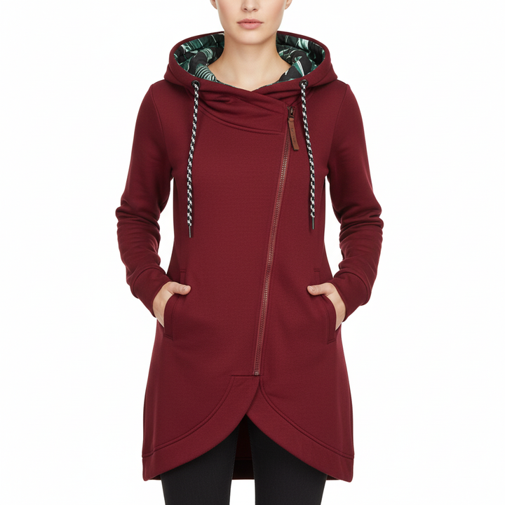 Maximilian Asymmetrical Hoodie | Flower food | Casual