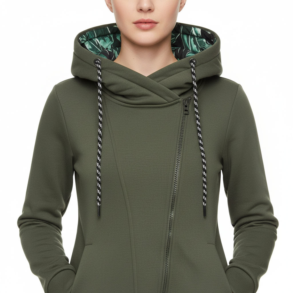 Maximilian Asymmetrical Hoodie | Flower food | Casual