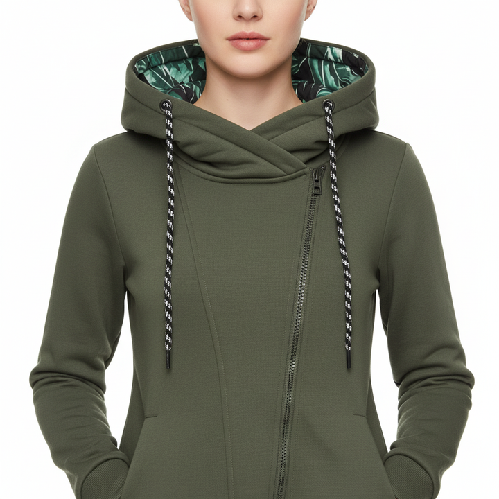 Maximilian Asymmetrical Hoodie | Flower food | Casual