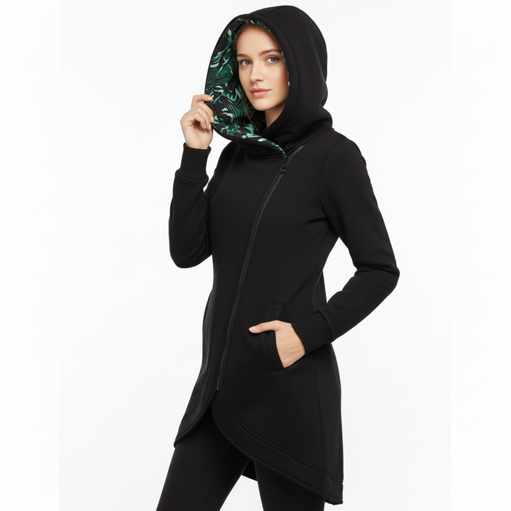 Maximilian Asymmetrical Hoodie | Flower food | Casual