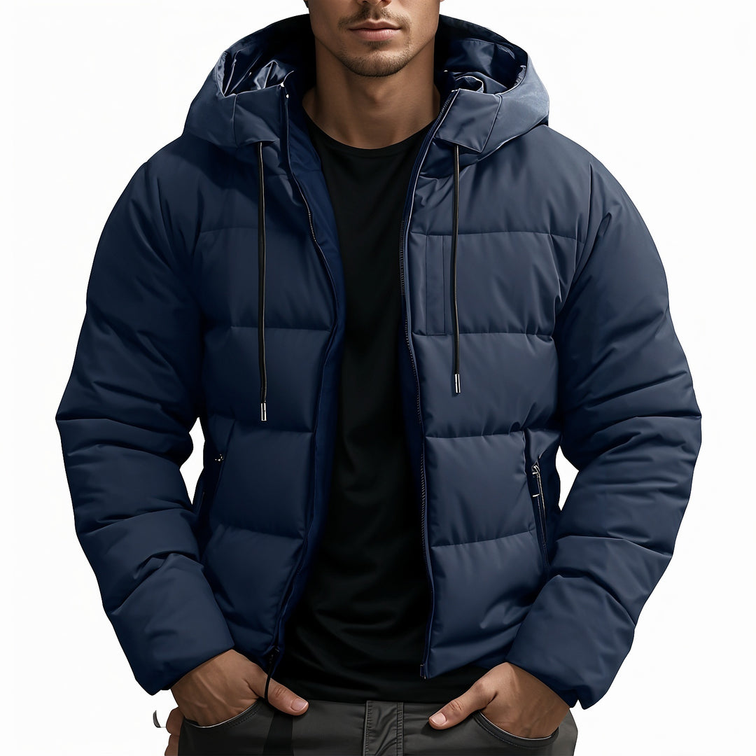 Leon | Men's puffer jacket with hood