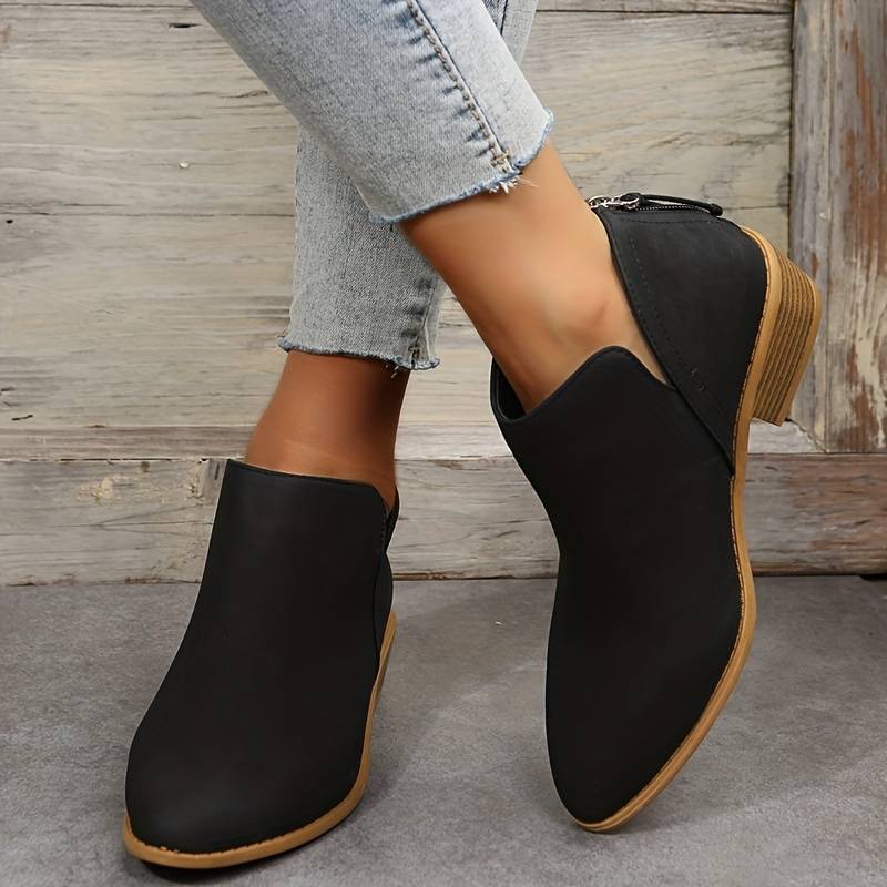 Lena | Women's wedge heel pointed ankle boots