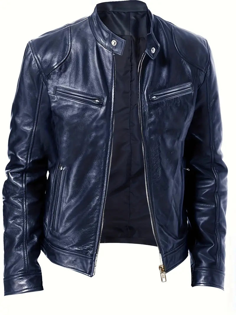 Leon | Slim Fit Men's Faux Leather Jacket