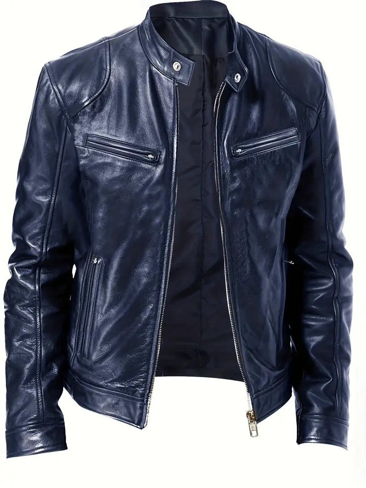 Leon | Slim Fit Men's Faux Leather Jacket