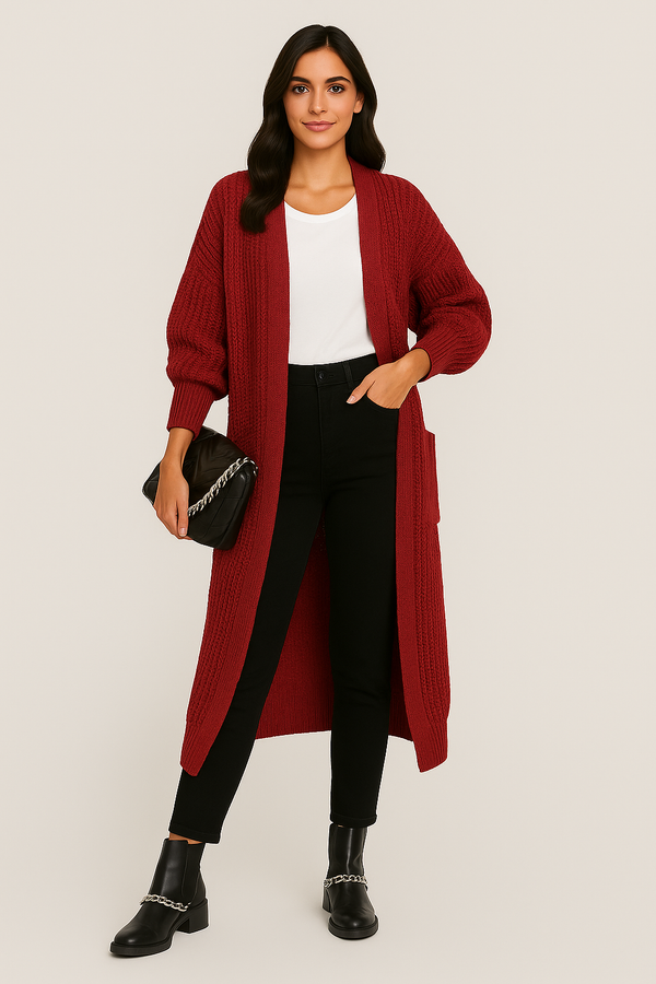 Narelle's elegant knitted jacket for timeless elegance