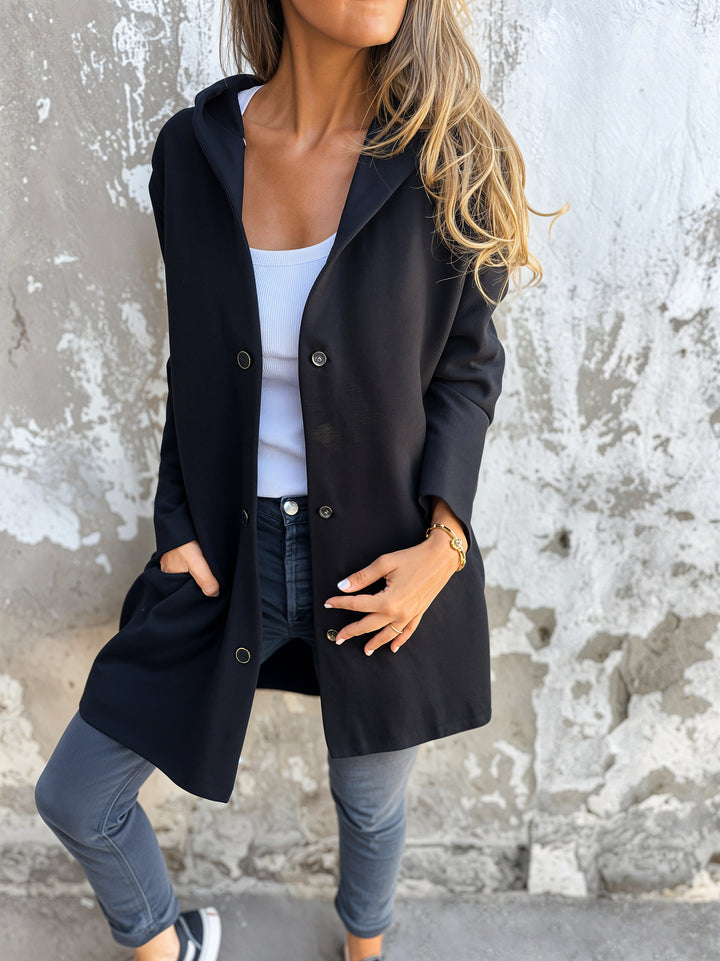 Anna's Casual Knit Coat: Trendy long cardigan