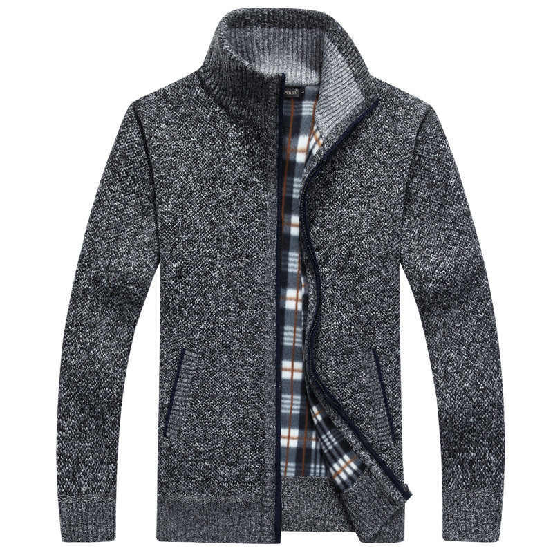 Liam | Men's knit jacket with zip