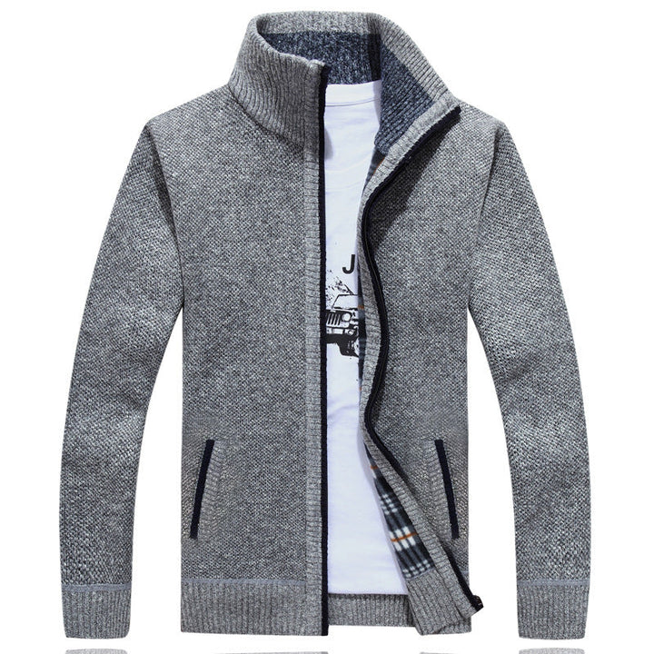 Liam | Men's knit jacket with zip