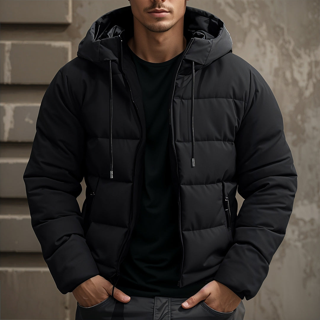 Leon | Men's puffer jacket with hood