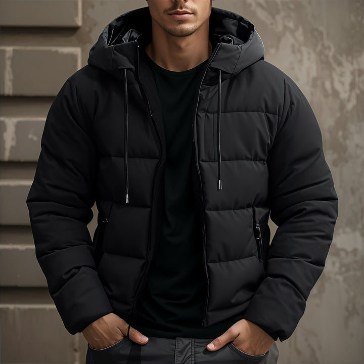 Leon | Men's puffer jacket with hood