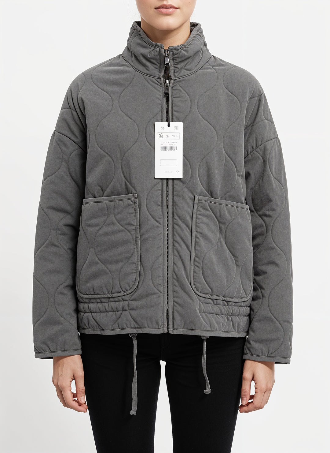 Lena's quilted jacket with wave pattern - leisure chic