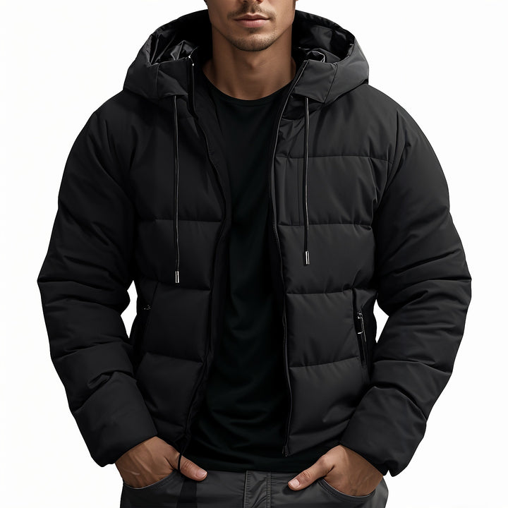 Leon | Men's puffer jacket with hood