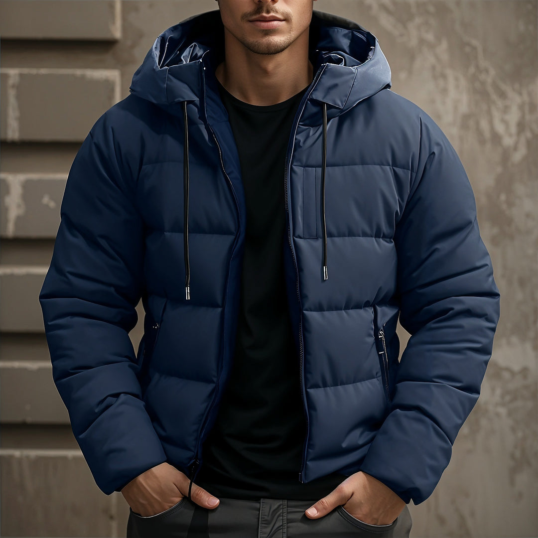 Leon | Men's puffer jacket with hood