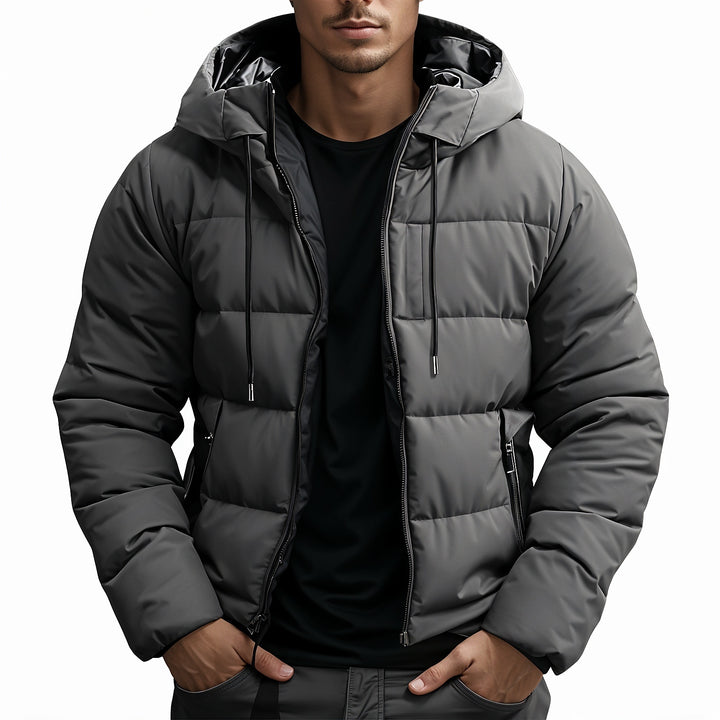 Leon | Men's puffer jacket with hood