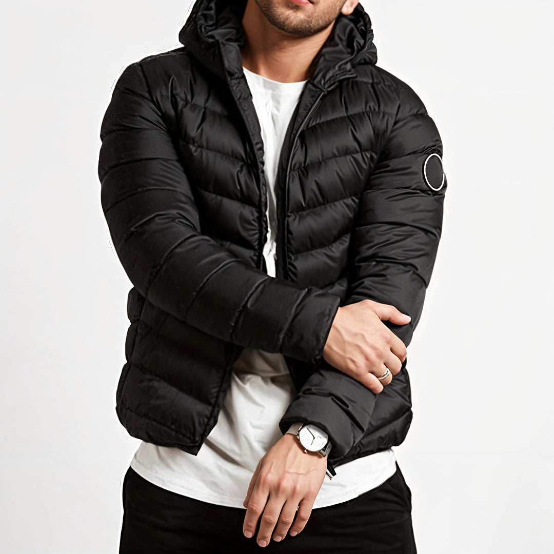 Liam | Trendy men's puffer hooded jacket