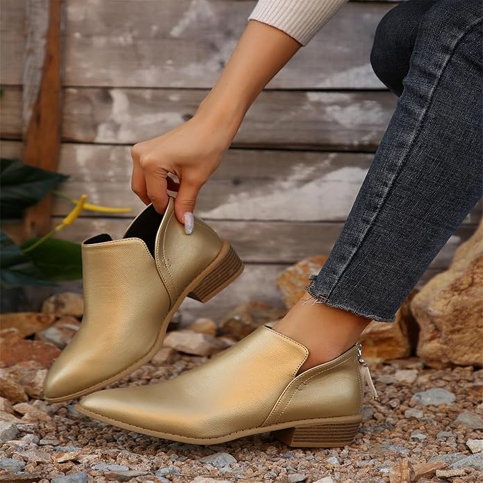 Lena | Women's wedge heel pointed ankle boots