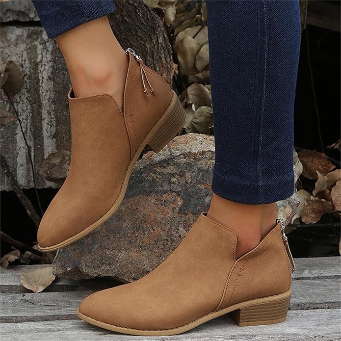 Lena | Women's wedge heel pointed ankle boots