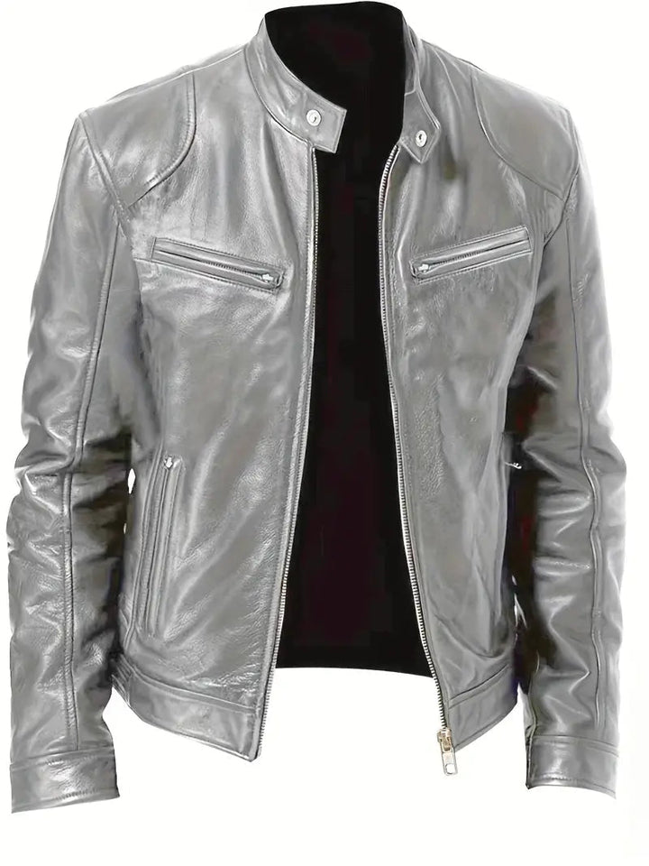 Leon | Slim Fit Men's Faux Leather Jacket