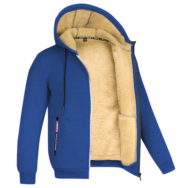 Luke | Stylish men's hooded jacket with fleece lining