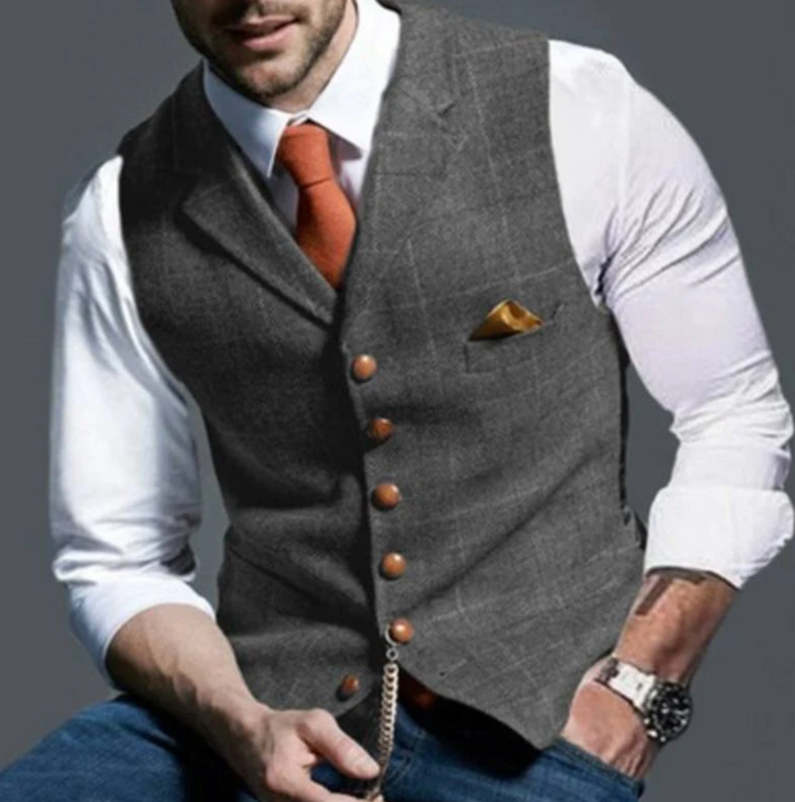 Liam | Men's slim fit suit vest elegance