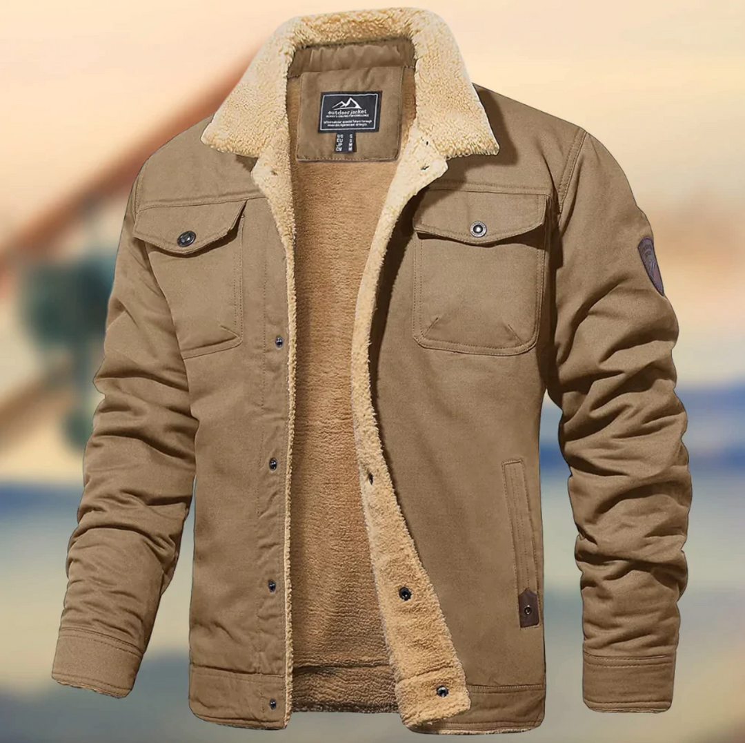 Maximilian | Men's Sherpa collar TeddyJacket