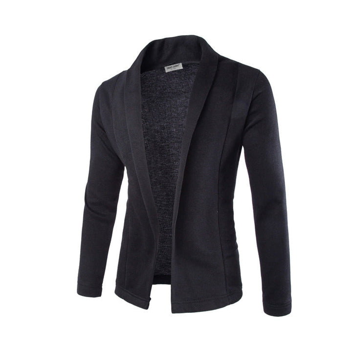 Liam | Men's open knit jacket in a trendy design