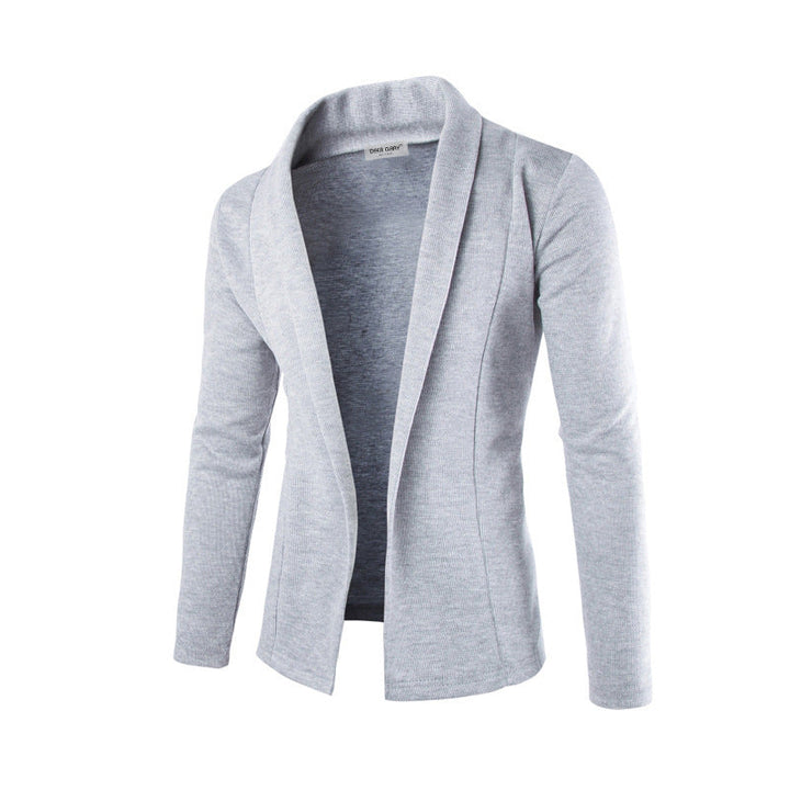 Liam | Men's open knit jacket in a trendy design