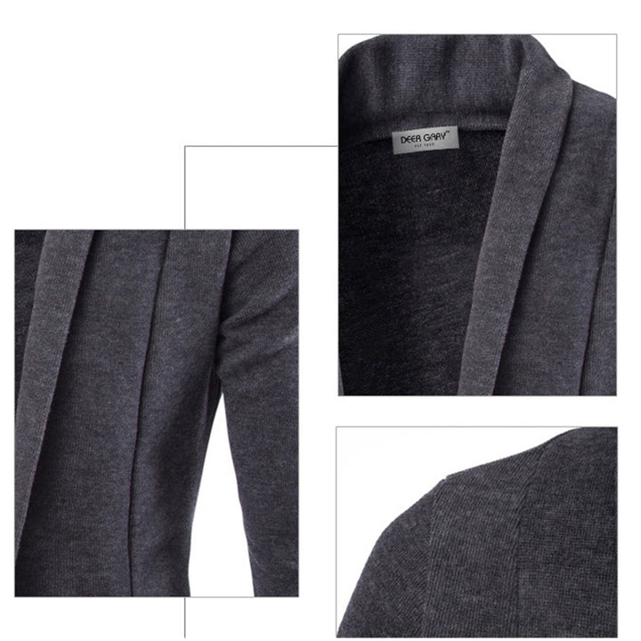 Liam | Men's open knit jacket in a trendy design