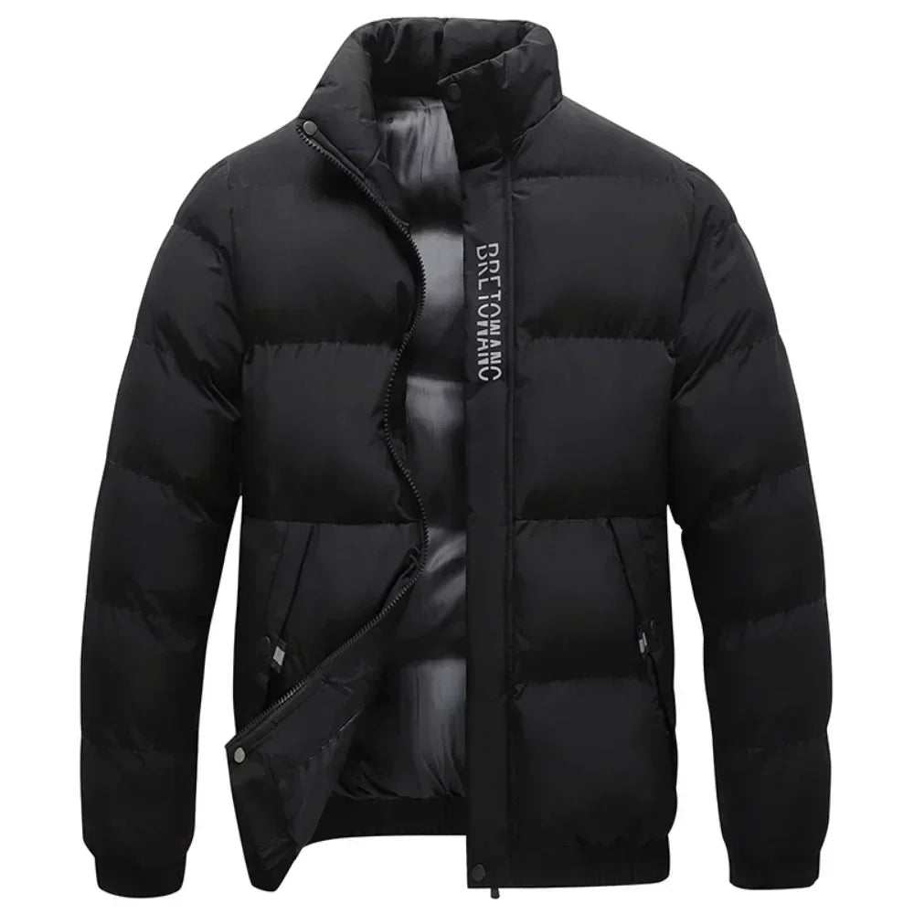Leon | Trendy men's down jacket with stand-up collar