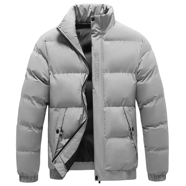 Leon | Trendy men's down jacket with stand-up collar