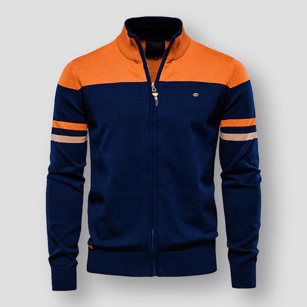 Leon | Men's color block zip-up jacket
