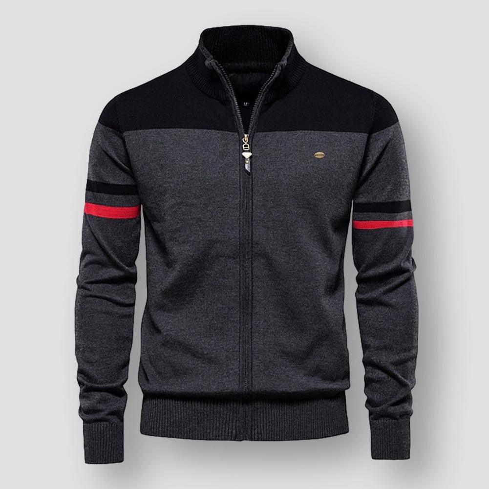 Leon | Men's color block zip-up jacket