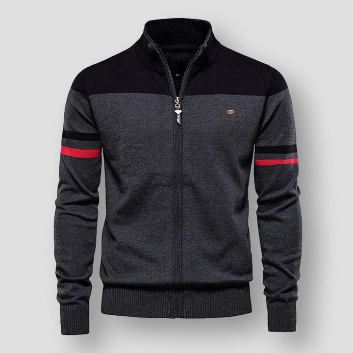 Leon | Men's color block zip-up jacket