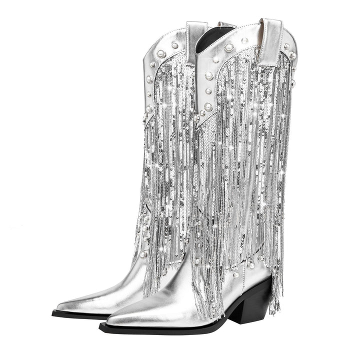 Marina | Women's fringed cowboy boots