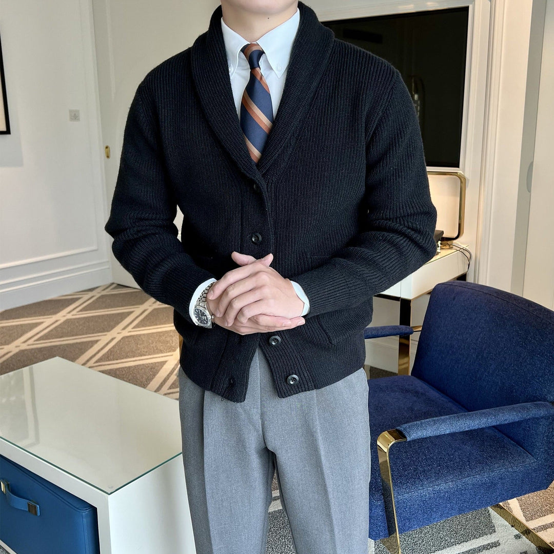 Leon | Men's knitted jacket with buttons