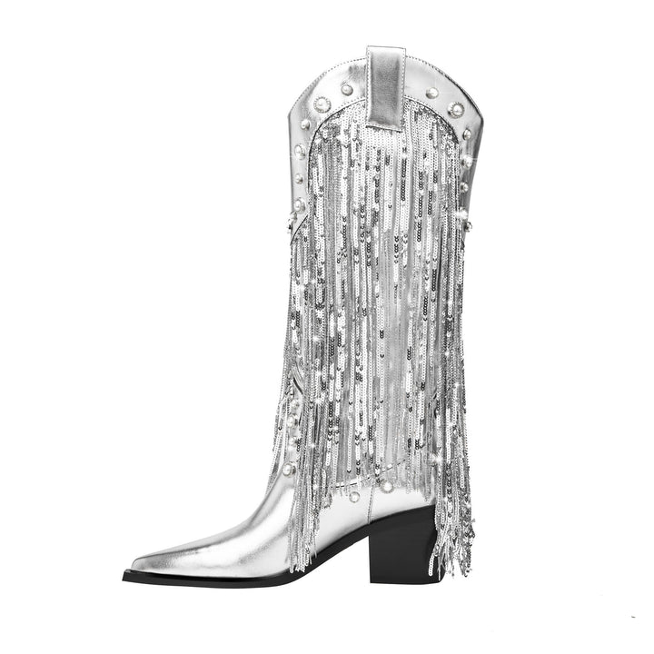 Marina | Women's fringed cowboy boots