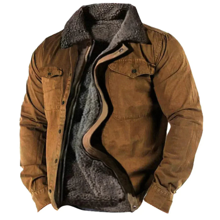 Leon | Men's ShirtJacket with Sherpa collar