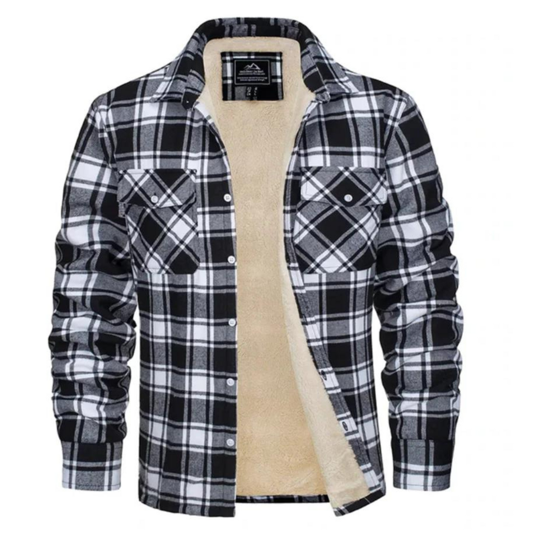 Luke | Men's Checked Sherpa ShirtJacket