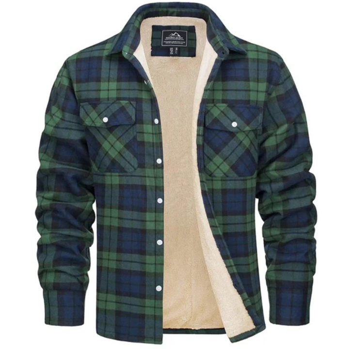 Luke | Men's Checked Sherpa ShirtJacket