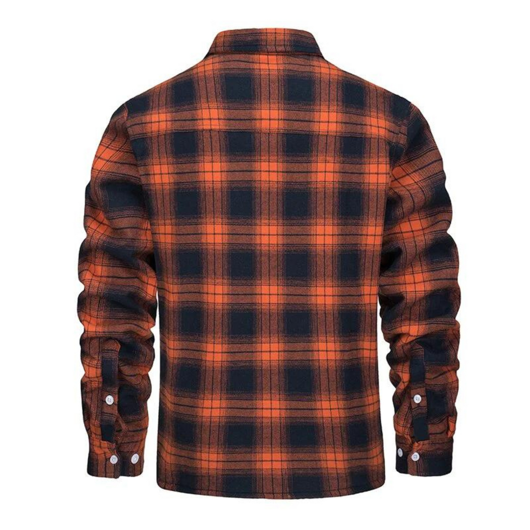 Luke | Men's Checked Sherpa ShirtJacket
