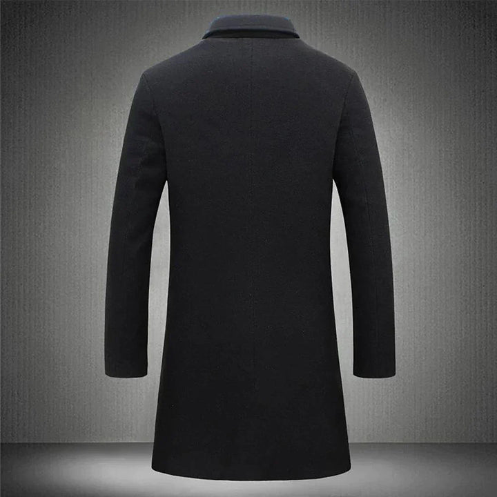 Maximilian: Elegant men's slim-fit long coat
