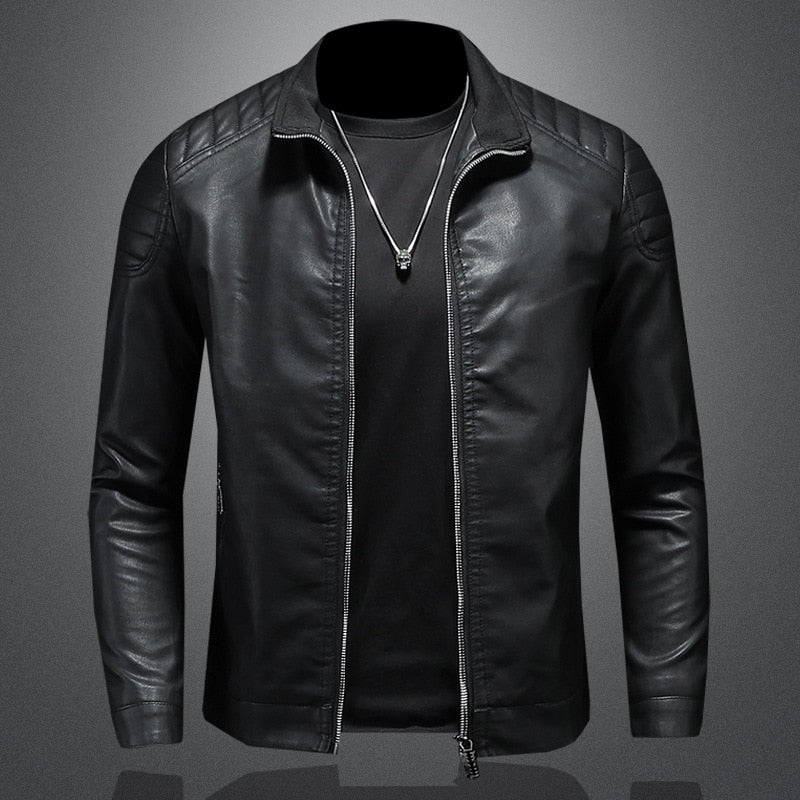 Leo | Men's slim-fit biker jacket