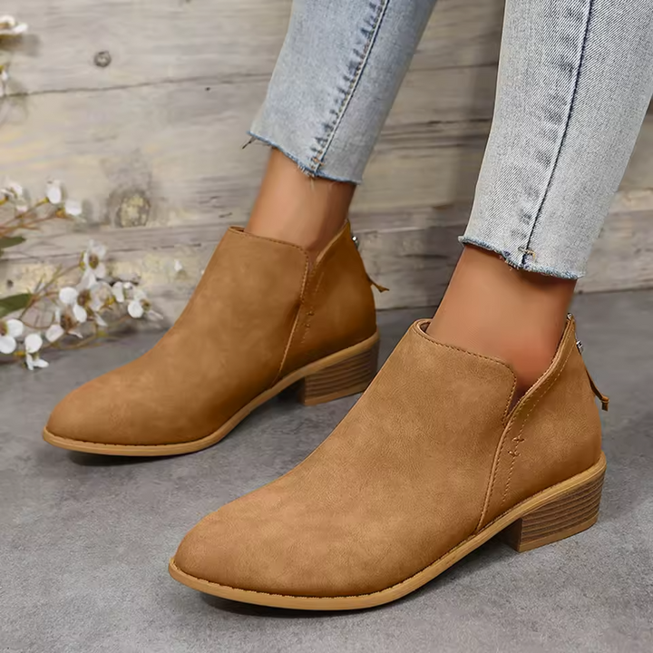 Lena | Women's wedge heel pointed ankle boots