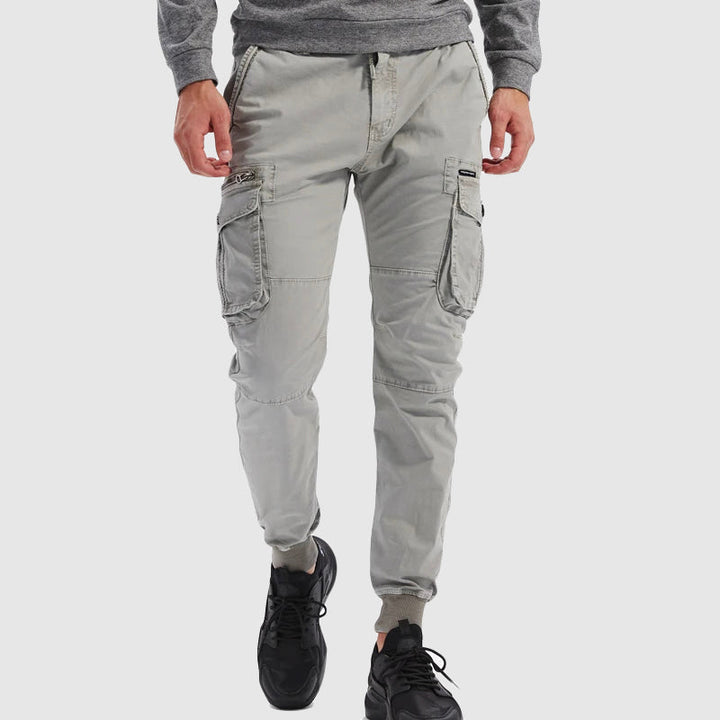 Luke | Slim-fit cargo jogger pants for men