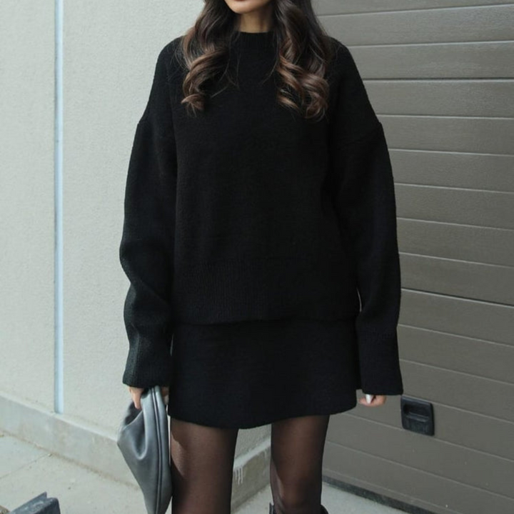 Lena | Women's Oversized Sweater & Mini Skirt Set