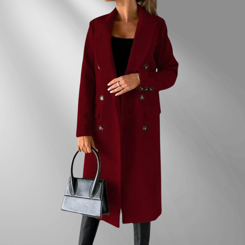 Maximilian: Elegant double-breasted coat – fitted