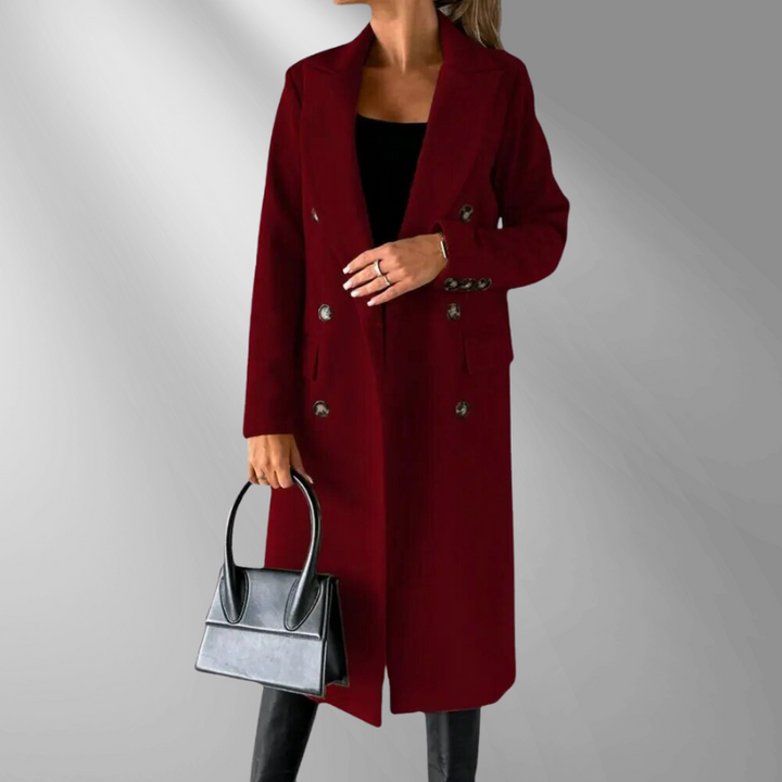 Maximilian: Elegant double-breasted coat – fitted