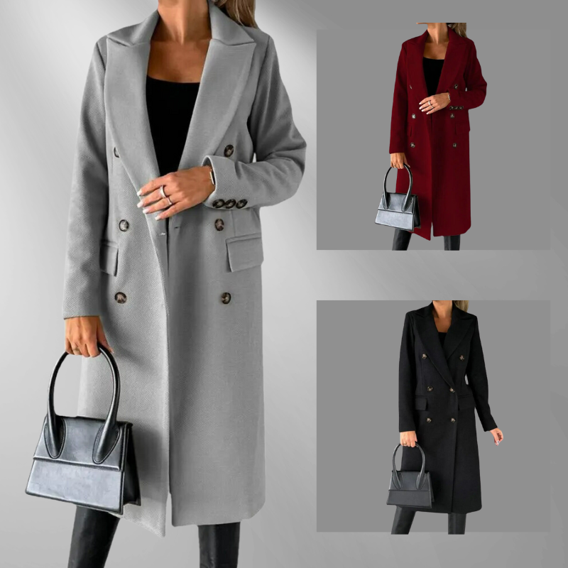 Maximilian: Elegant double-breasted coat – fitted