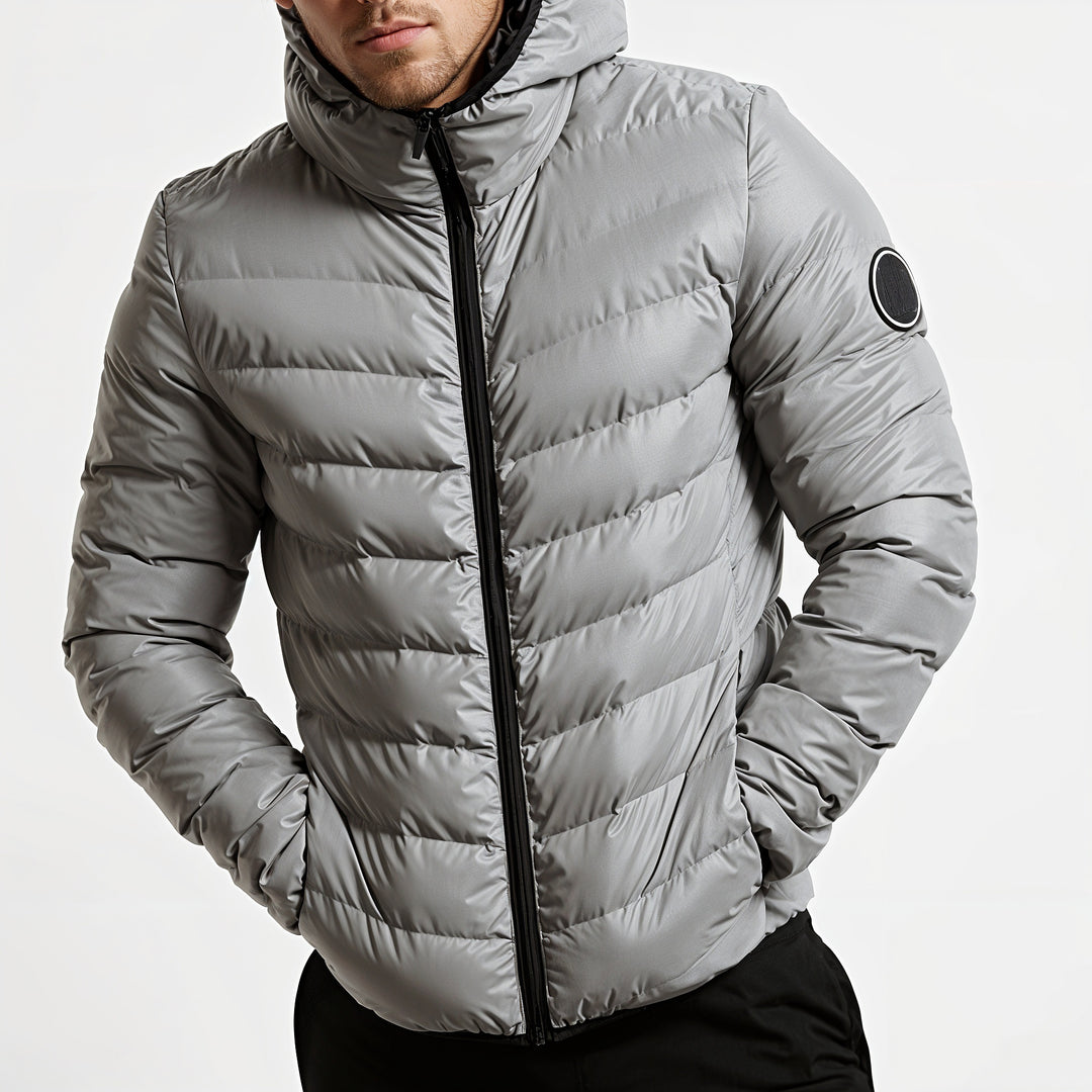 Liam | Trendy men's puffer hooded jacket