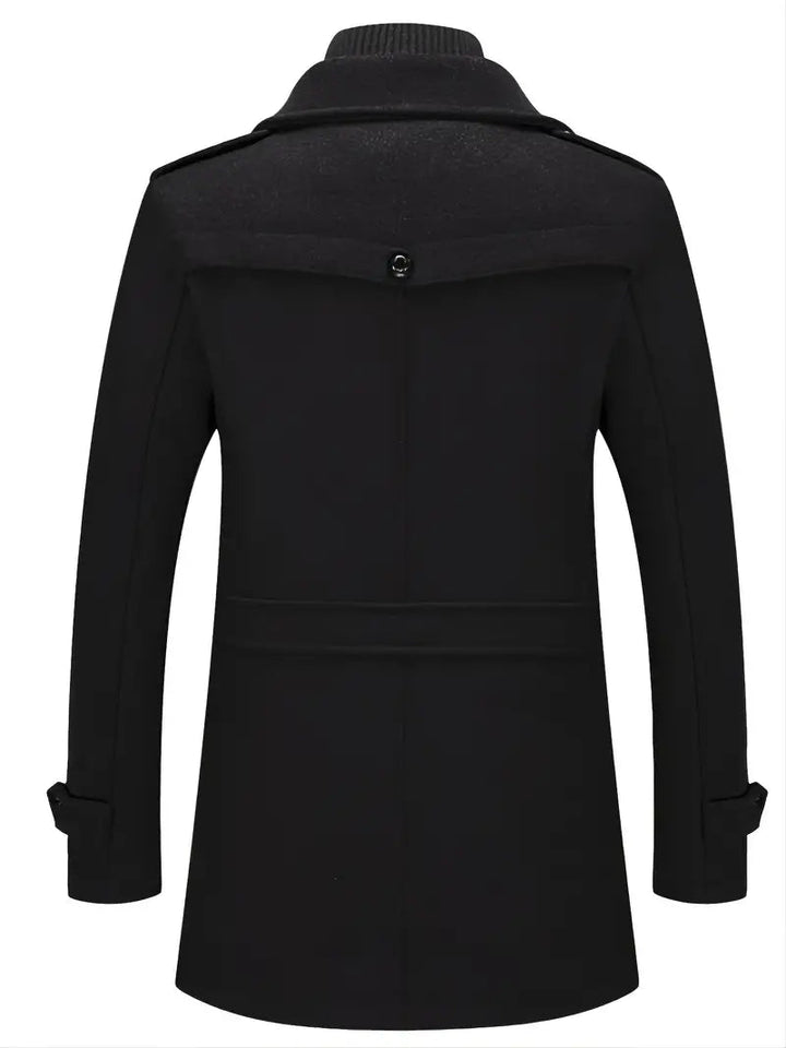 Luke | Men's double-breasted peacoat elegance
